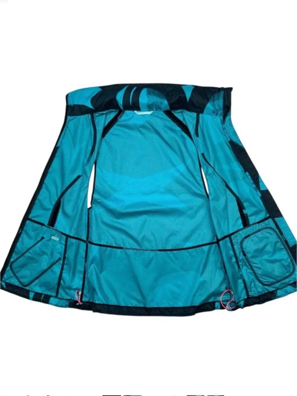 Lululemon Pack It Vest 4 Back Spin Stroke Peacock Blue Black